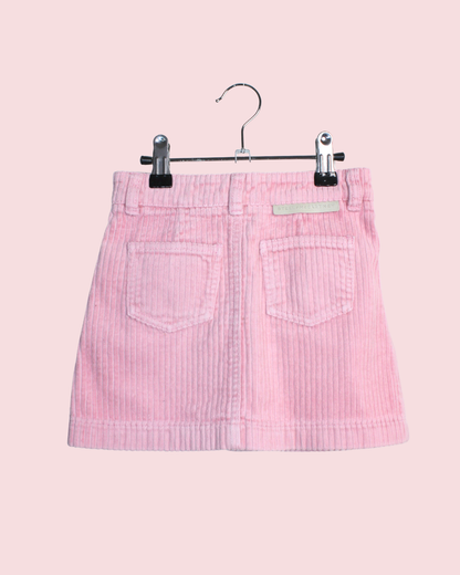 Jupe rose en velours 4 ans