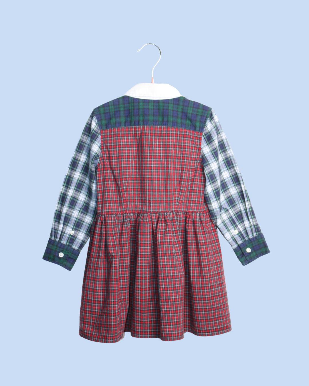 Robe chemise à carreaux 2 ans