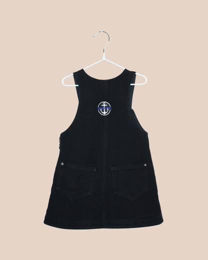 Robe noire en velours 2 ans