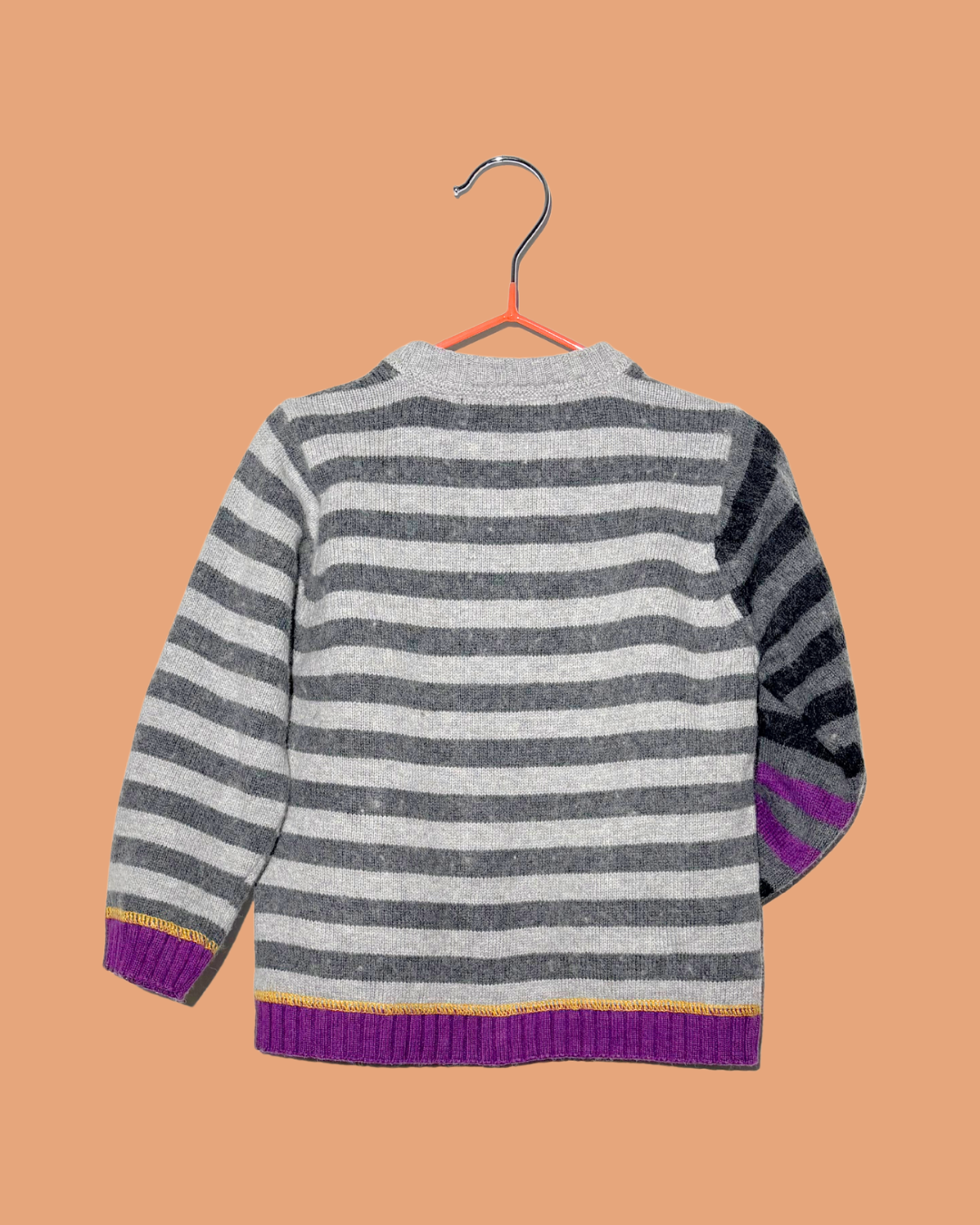 Gilet d'hiver à rayures multicolores 2 ans