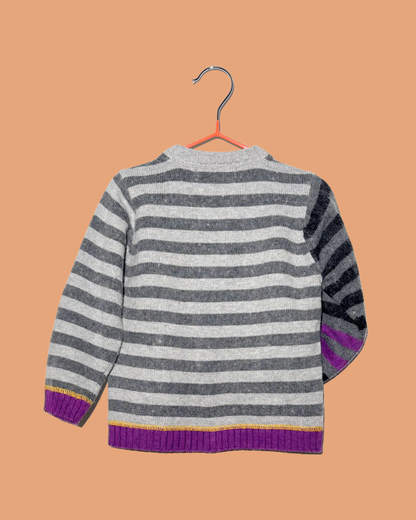 Gilet d'hiver à rayures multicolores 2 ans