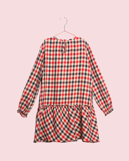 Robe à carreaux 6 ans