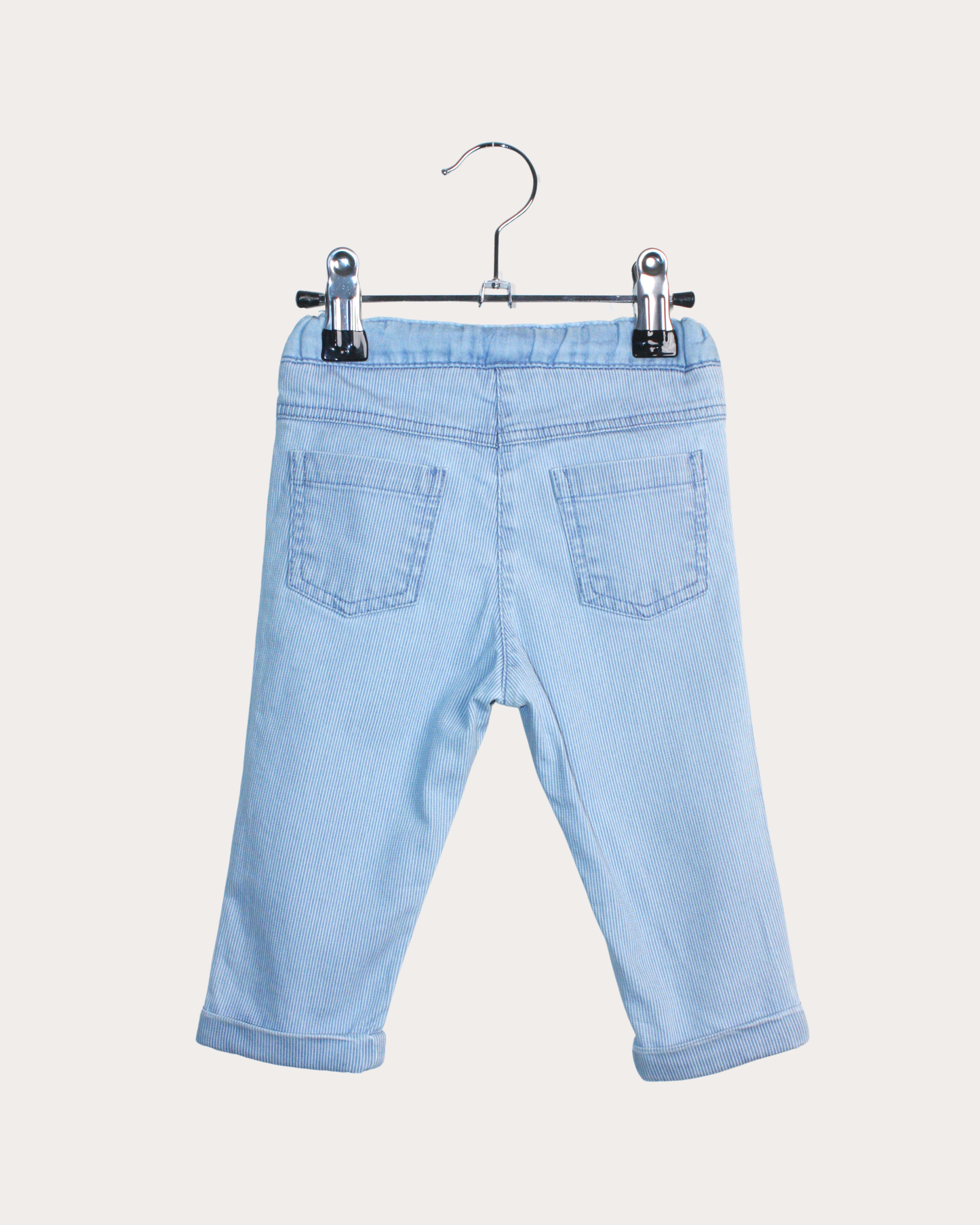 Pantalon bleu en velours 6 mois