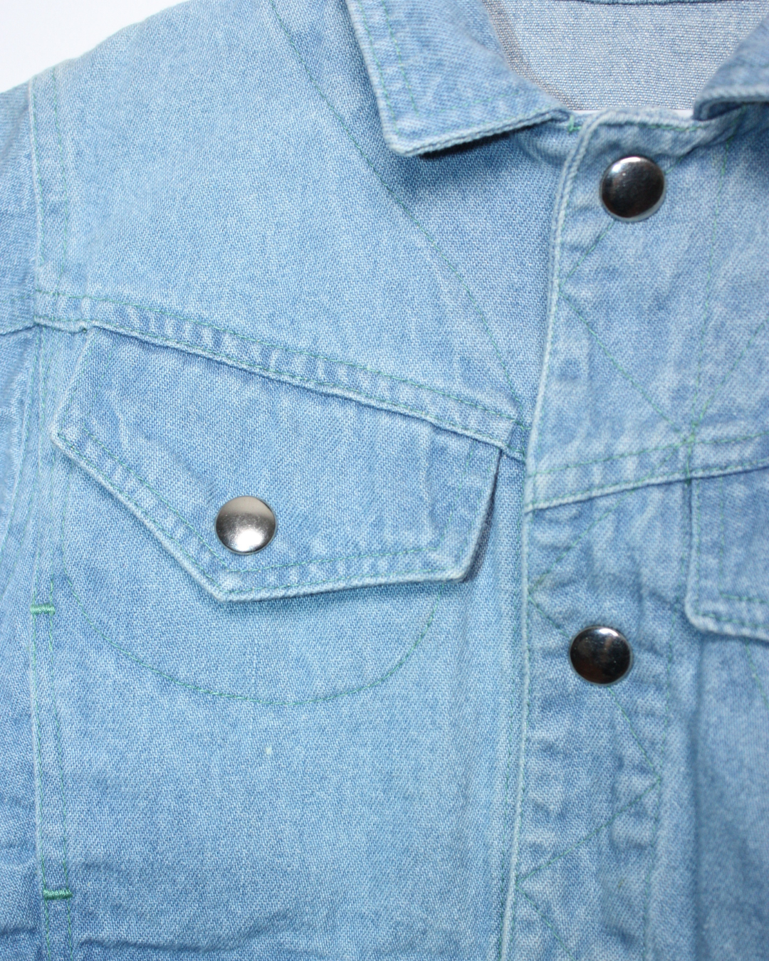 Veste en jean vintage 70s white tab 9 mois