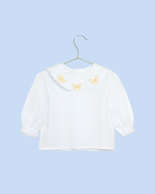 Chemisier vintage blanc 6 mois