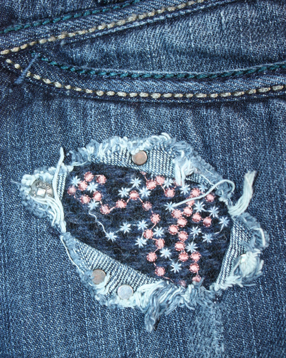 Jean brodé vintage 5 ans