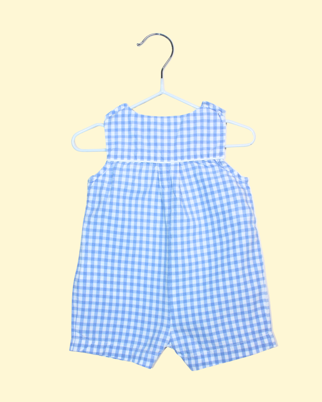 Barboteuse vichy bleue 1 mois