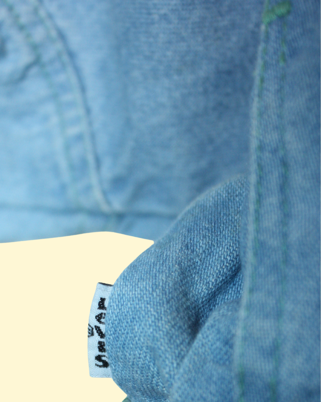 Veste en jean vintage 70s white tab 9 mois