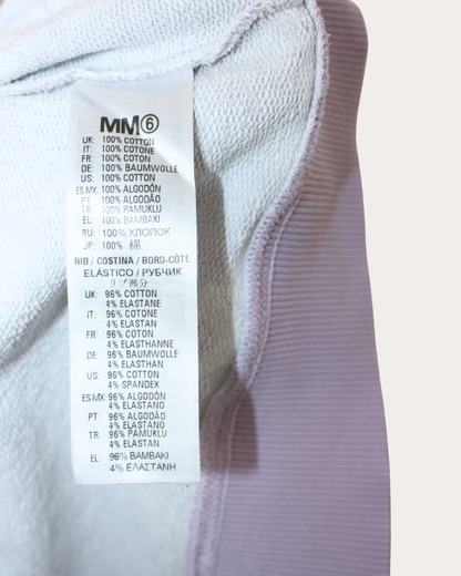 Sweat mauve avec inscription 8 ans
