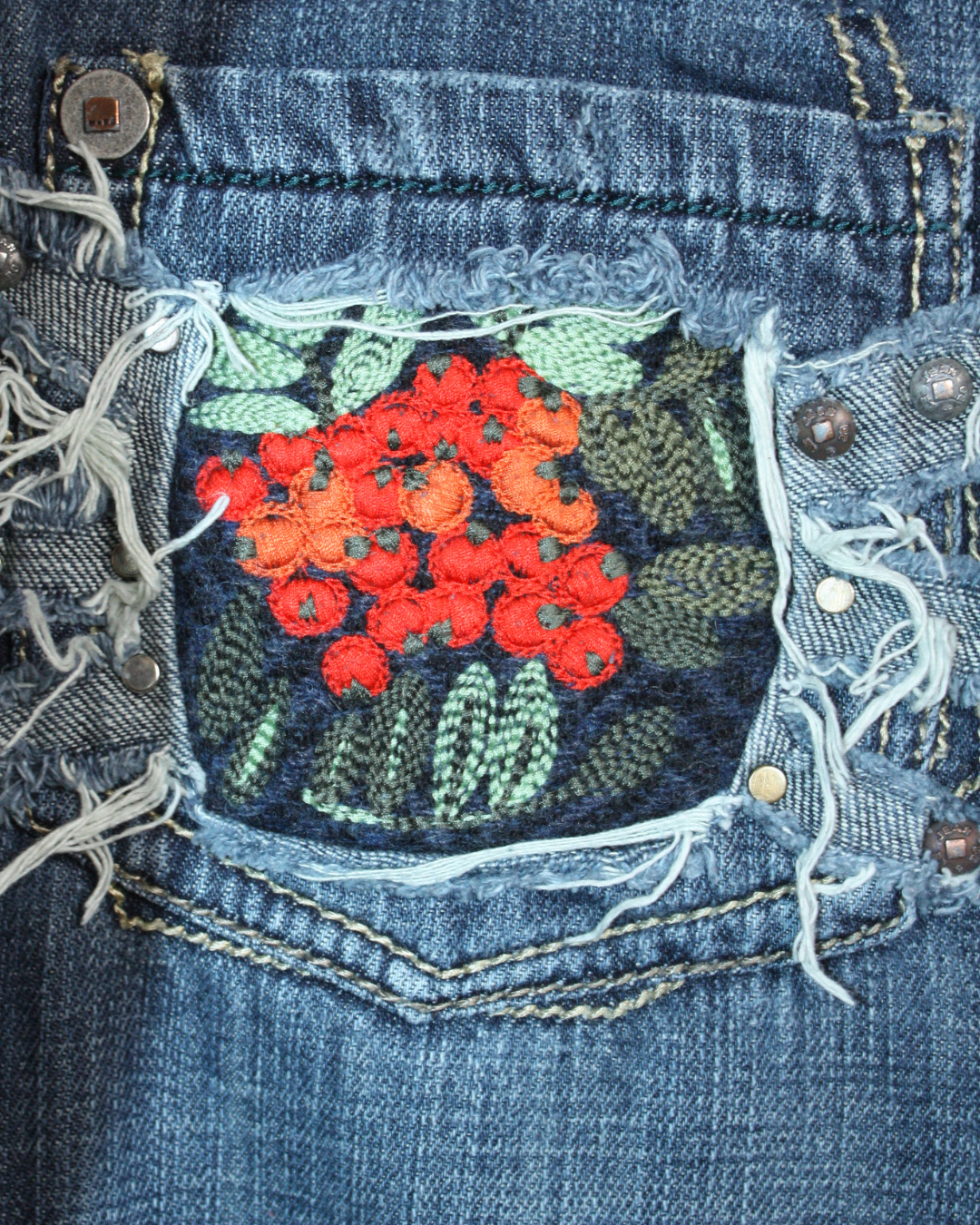 Jean brodé vintage 5 ans