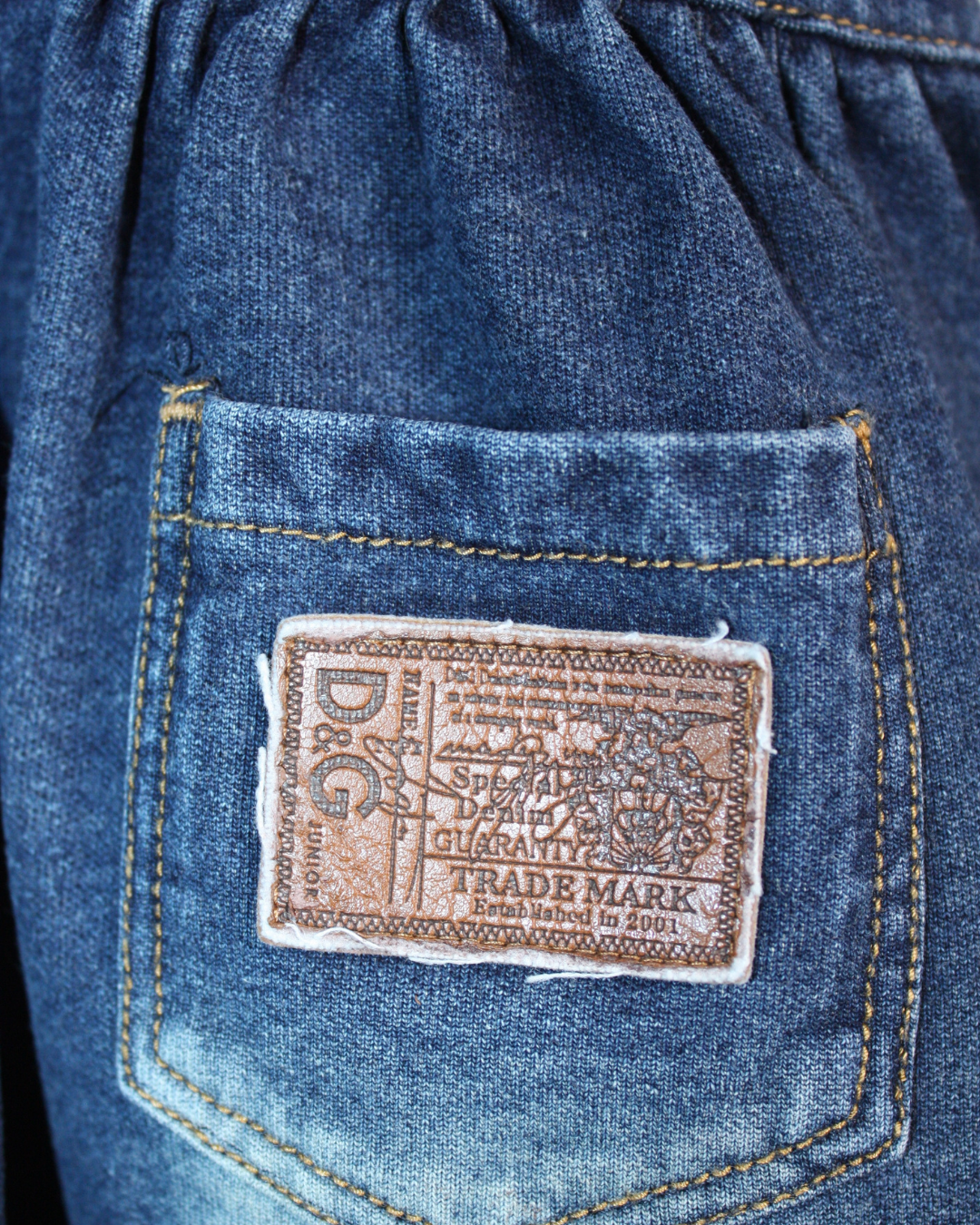 Robe en jean délavé 18 mois