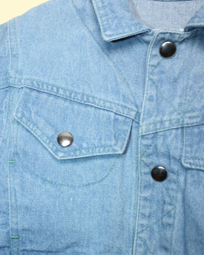 Veste en jean vintage 70s white tab 9 mois