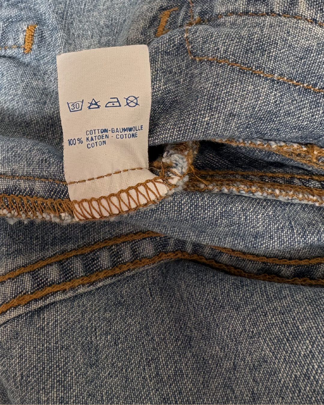 Veste en jean vintage 1990s white tab 6 mois