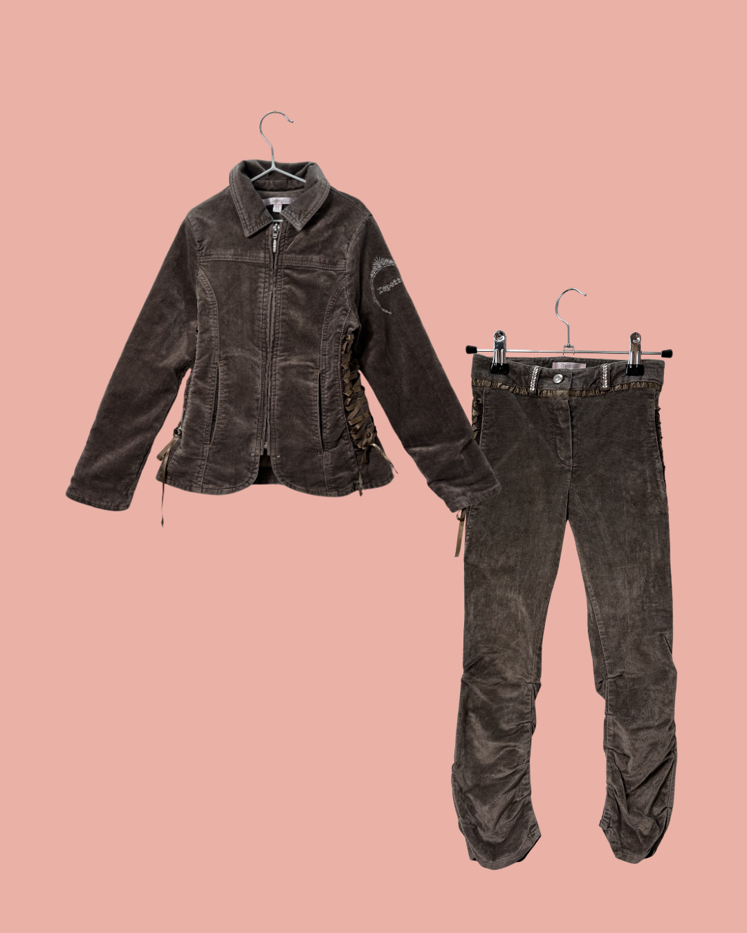 Ensemble en velours marron 5 ans