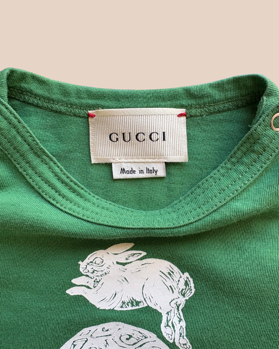 T-shirt vert à motifs d'animaux 6 mois