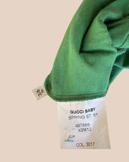 T-shirt vert à motifs d'animaux 6 mois