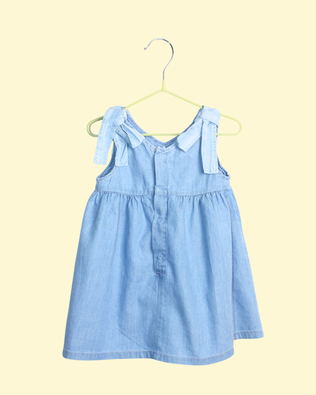 Robe bleue en chambray 6 mois