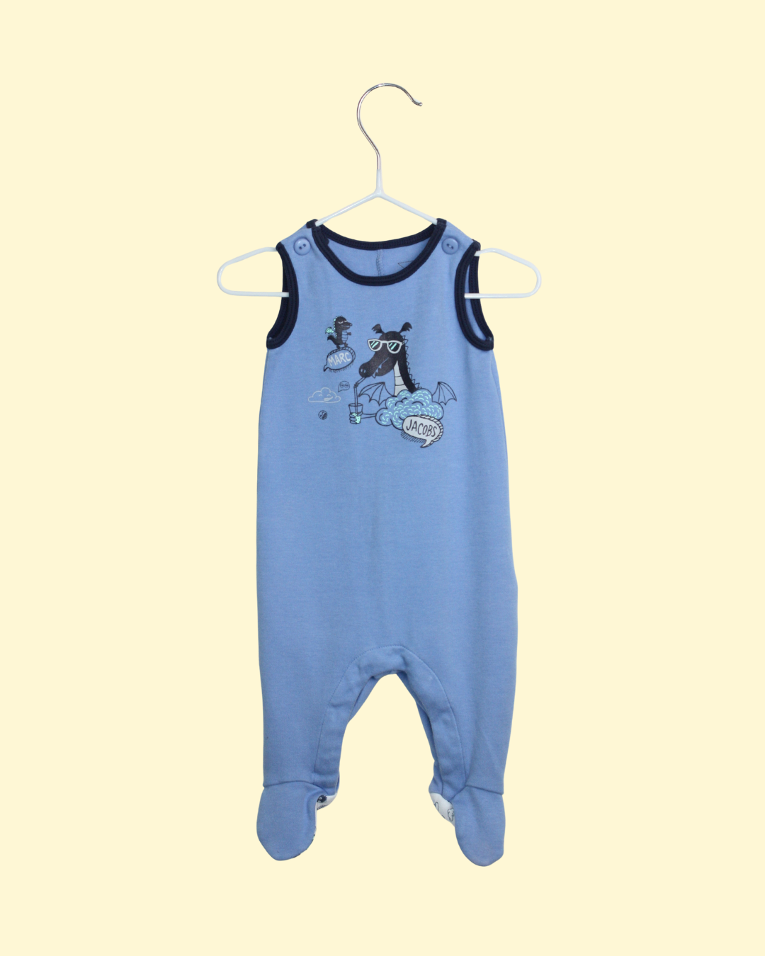 Ensemble pyjama et gilet bleus 1 mois