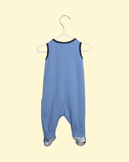 Ensemble pyjama et gilet bleus 1 mois