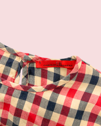 Robe à carreaux 6 ans