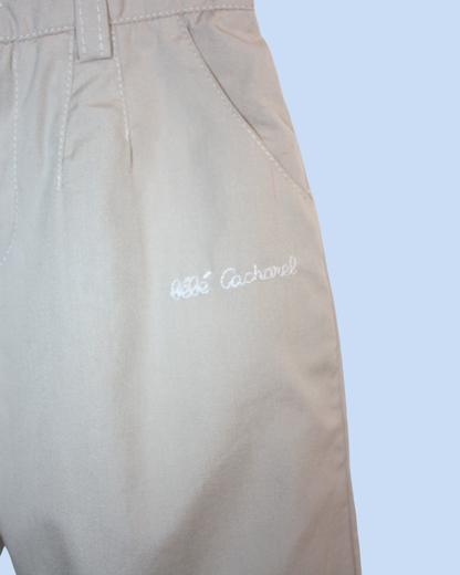 Pantalon large beige 3 mois