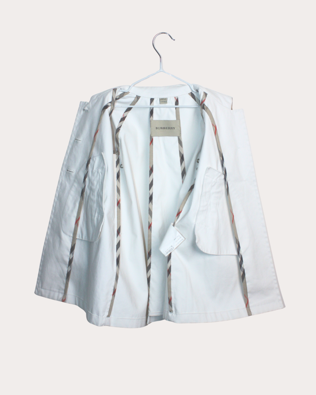 Trench classique blanc cassé 4 ans