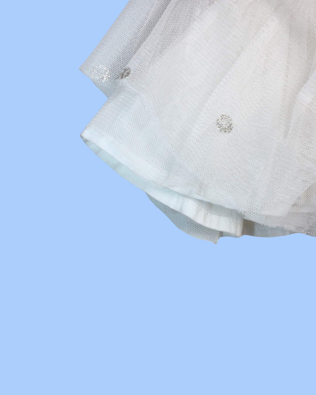 Robe blanche style tutu 3 mois