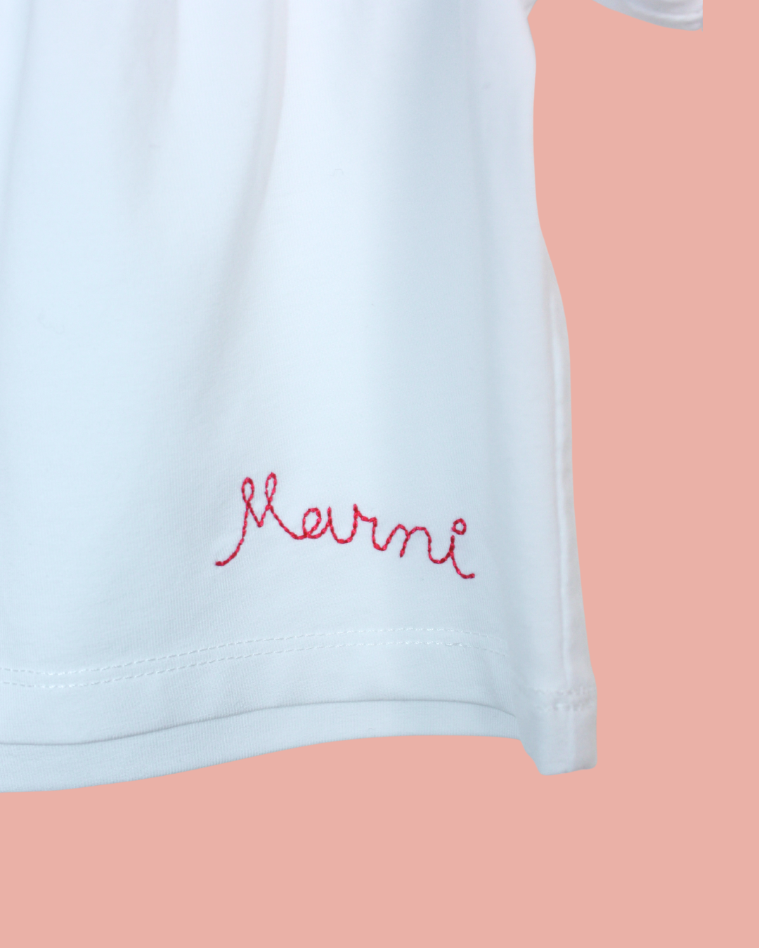 T-shirt blanc à fleurs 3 mois