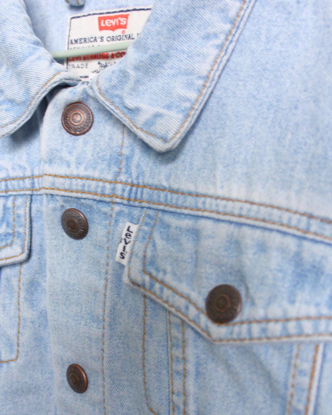 Veste en jean clair vintage 70s rare 3 ans