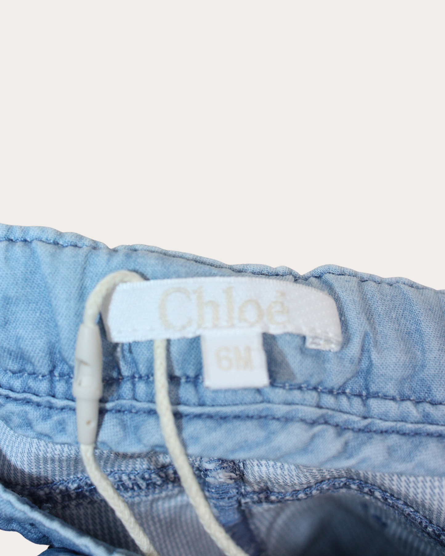 Pantalon bleu en velours 6 mois