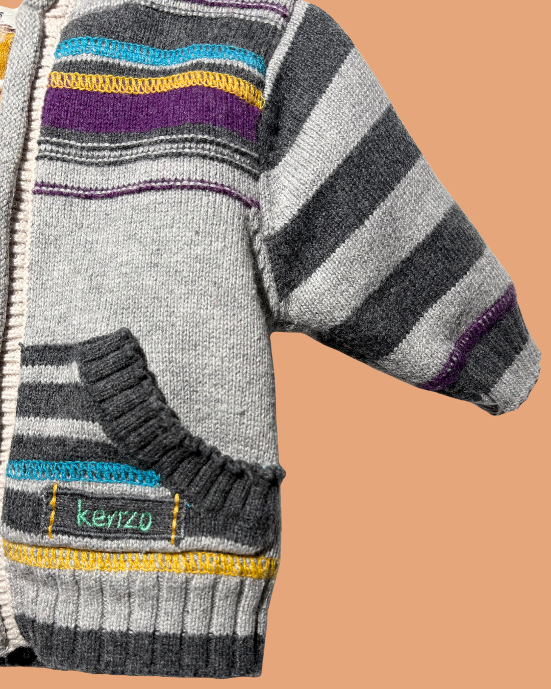 Veste à rayures 1 mois