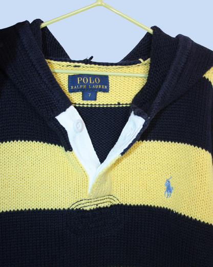 Hoodie en maille rayé 7 ans