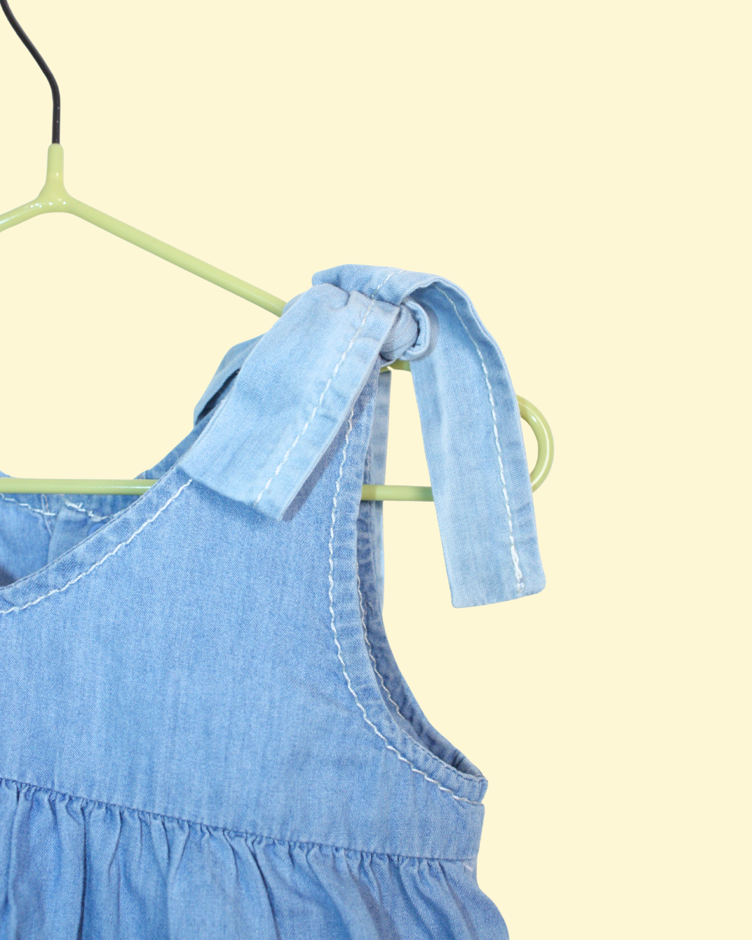 Robe bleue en chambray 6 mois