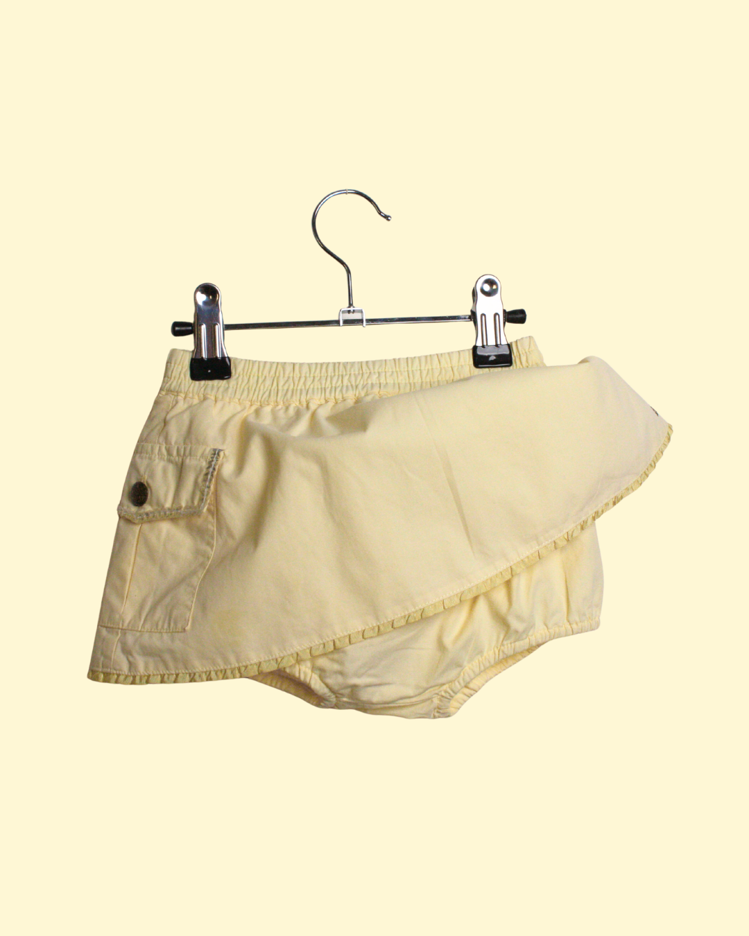 Jupe jaune à bloomer intégré 12 mois