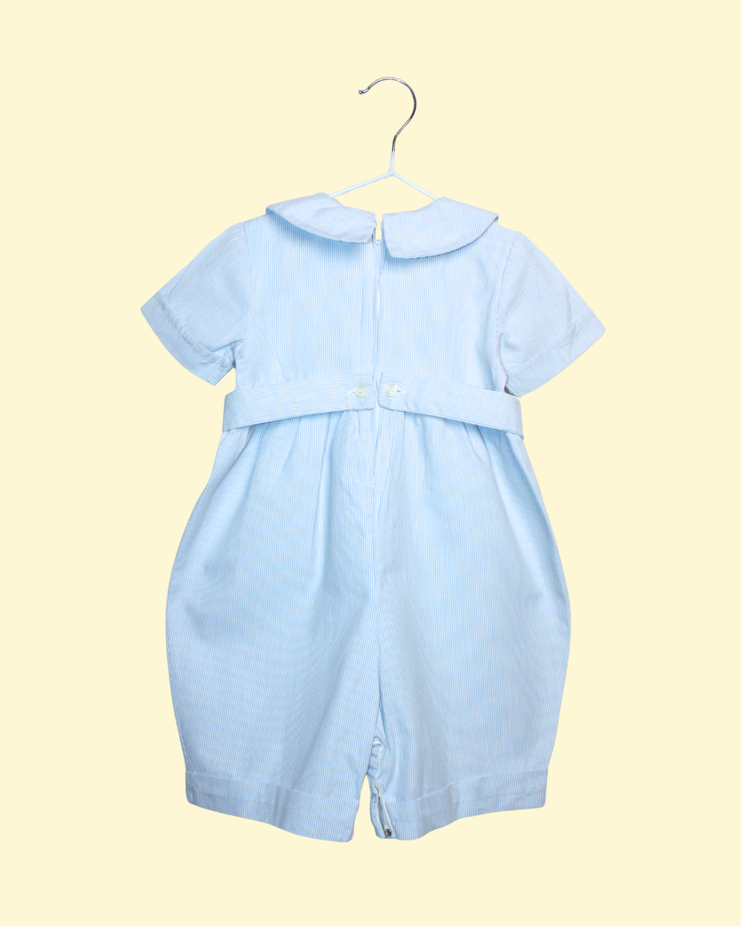 Salopette vintage bleue à lapins 12 mois