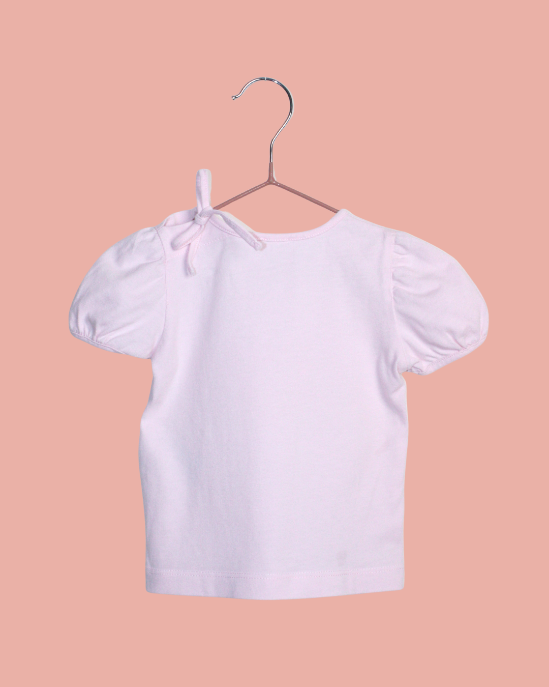 T-shirt rose à coeur 6 mois