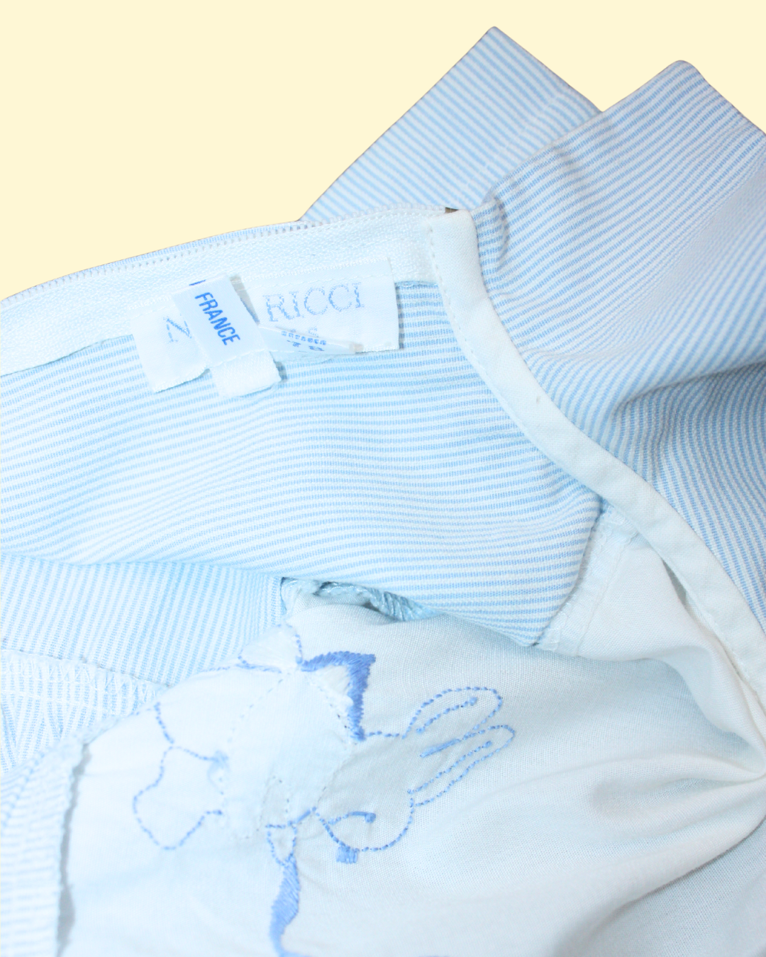 Salopette vintage bleue à lapins 12 mois