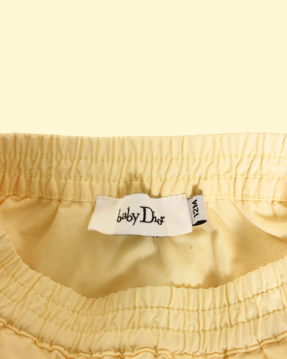 Jupe jaune à bloomer intégré 12 mois