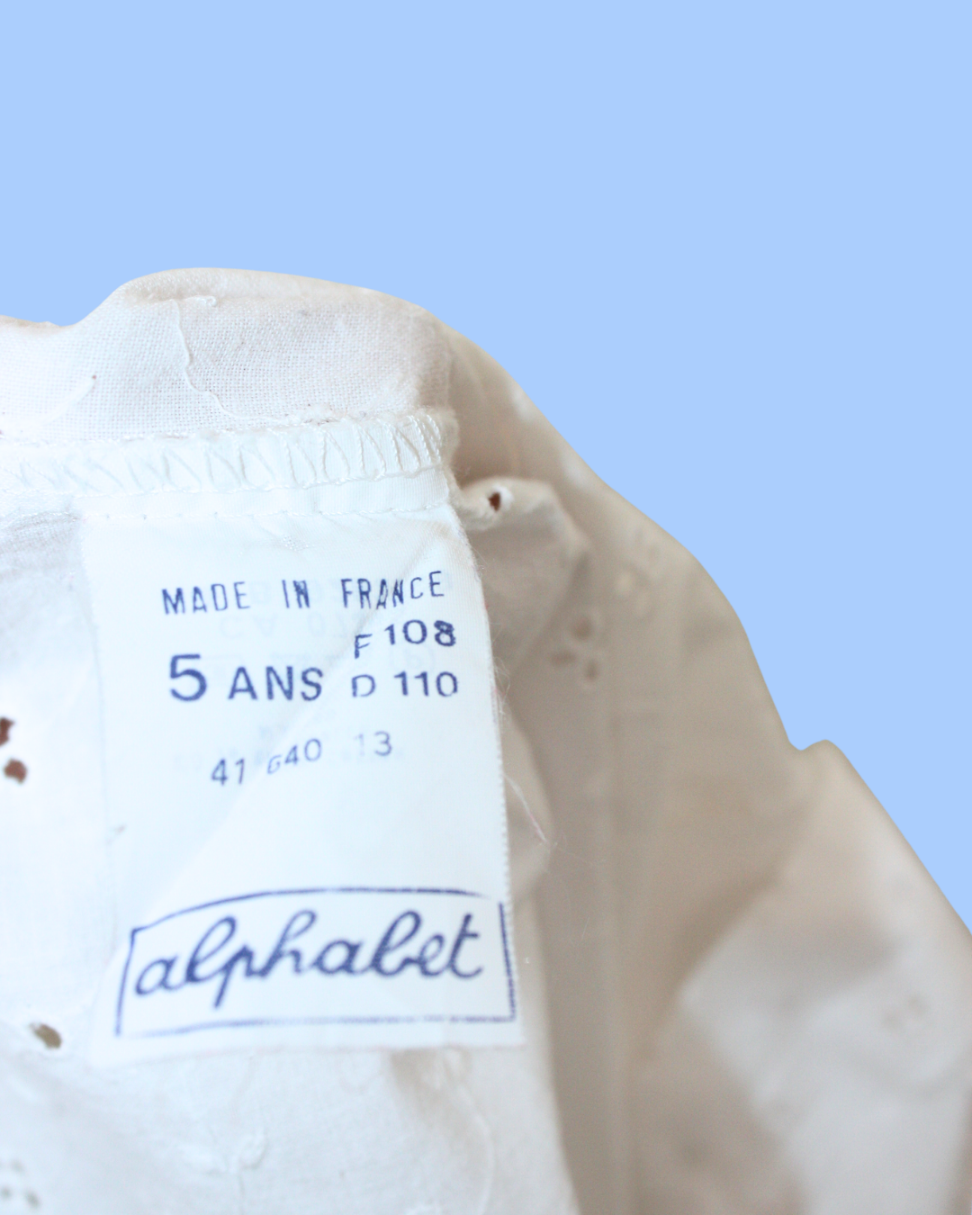 Chemisier blanc vintage made in France 5 ans