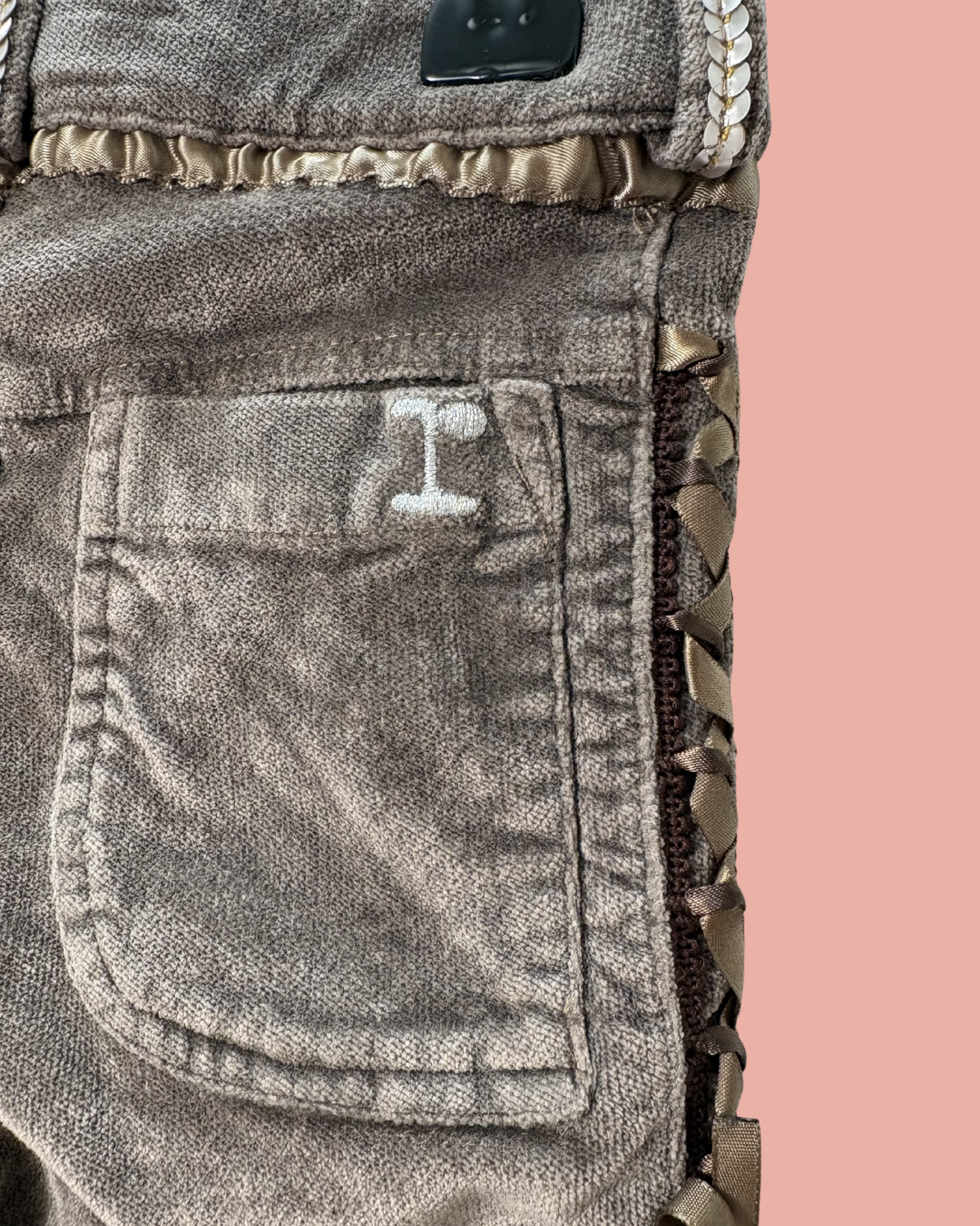 Ensemble en velours marron 5 ans