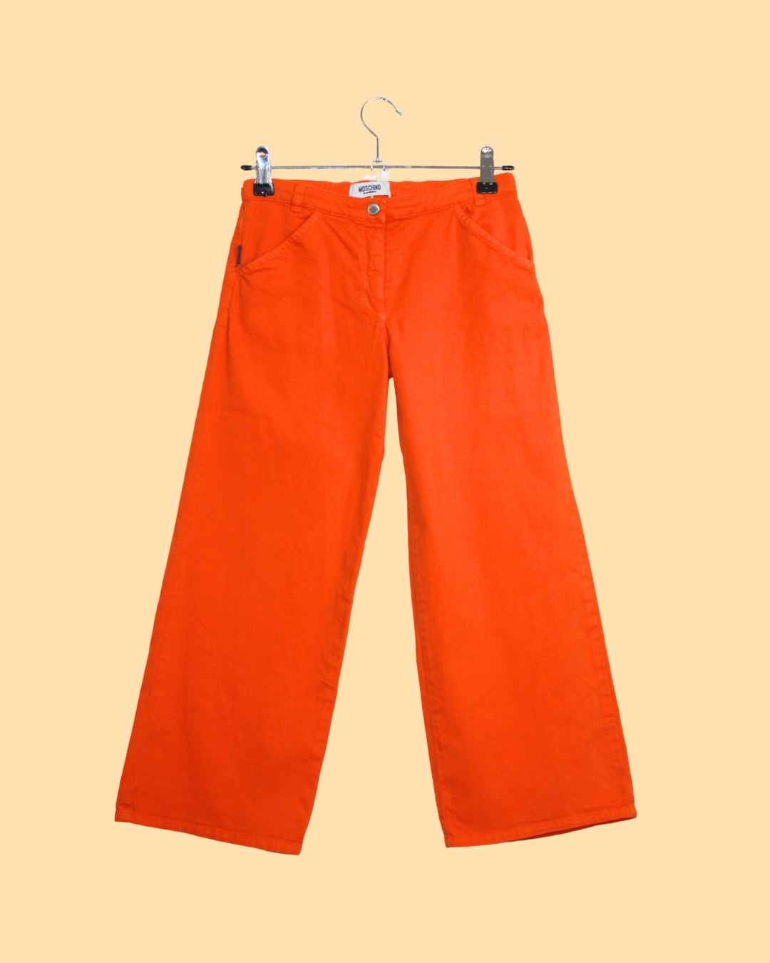 Pantalon à jambes larges orange 7 ans