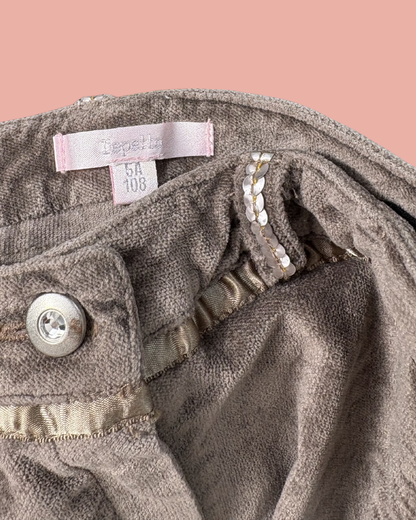 Ensemble en velours marron 5 ans