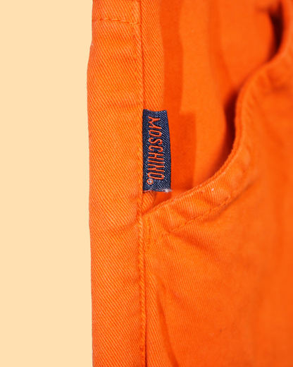 Pantalon à jambes larges orange 7 ans