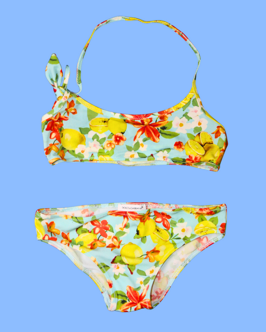 Maillot de bain à fleurs et citrons - 4 ans