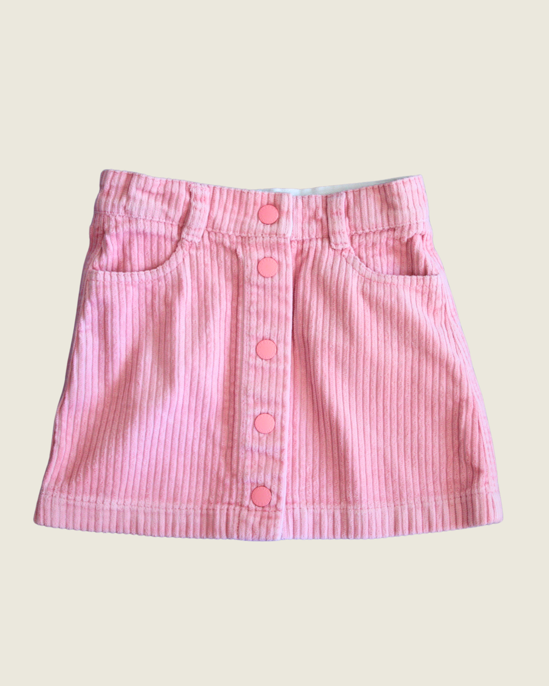Jupe en velours côtelé rose - 4 ans