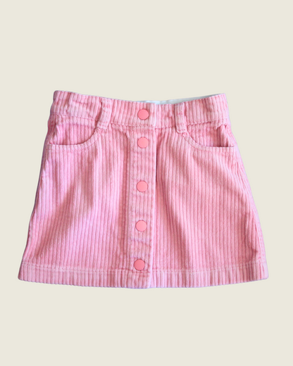 Jupe en velours côtelé rose - 4 ans