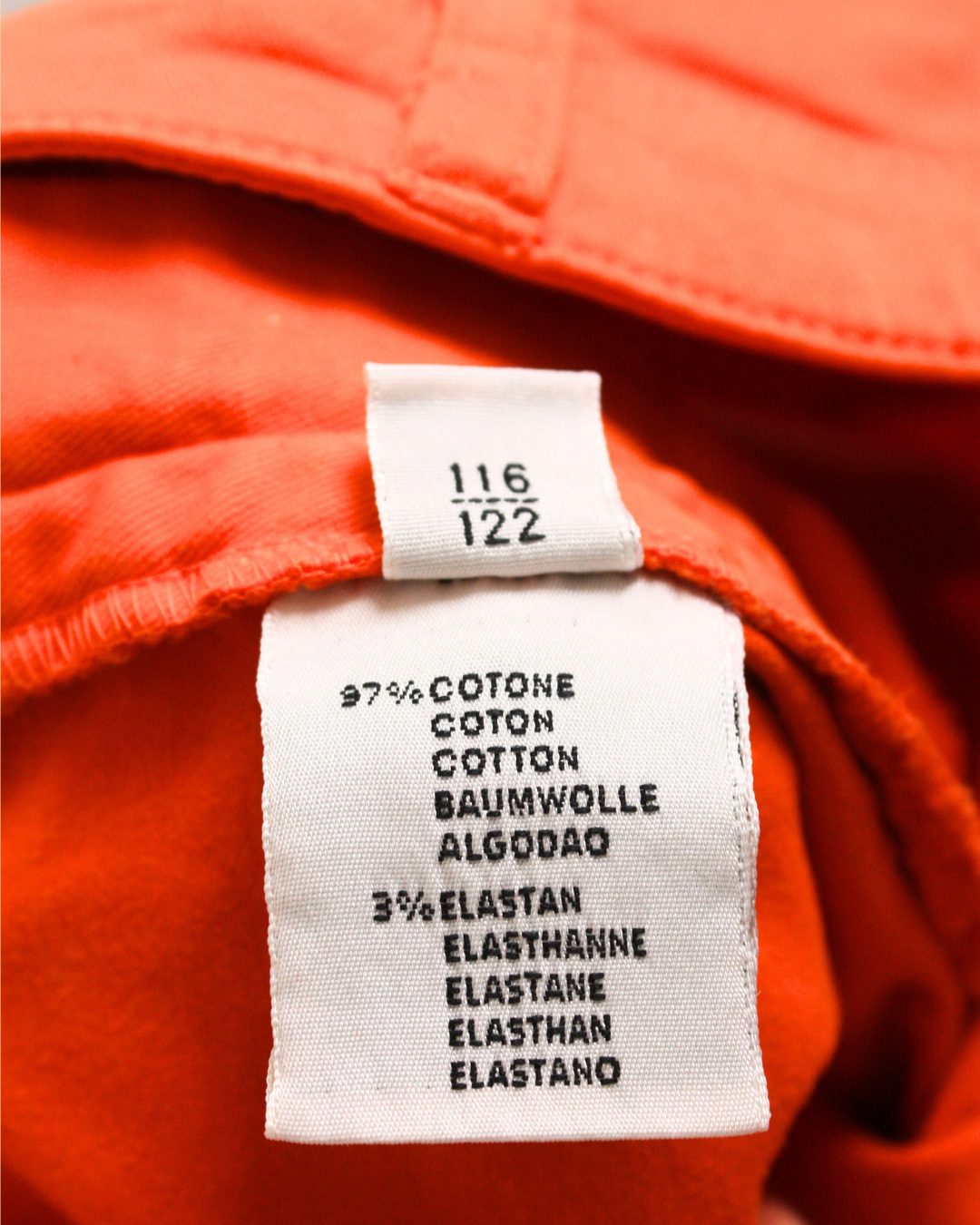 Pantalon à jambes larges orange 7 ans