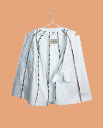 Trench classique blanc cassé 4 ans