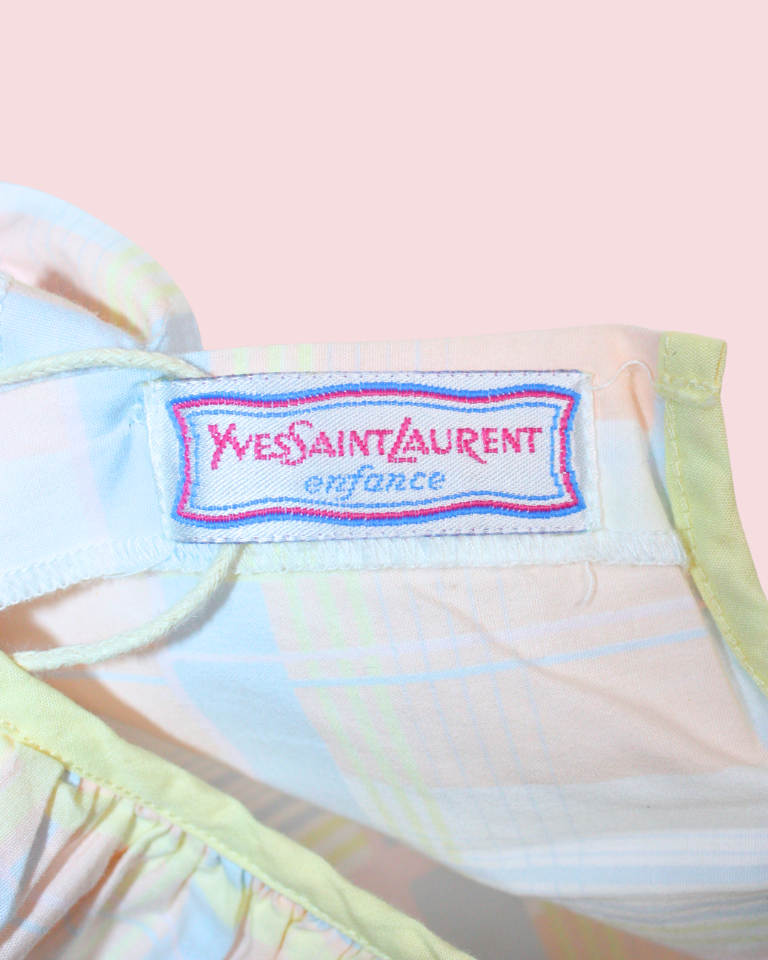 Blouse vintage pastel 12 mois