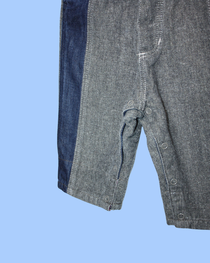 Salopette bi matière 6 mois